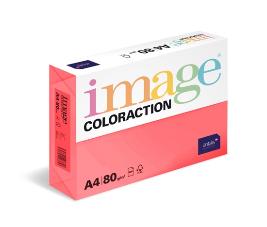 Antalis Papír Image Coloraction Malibu - reflexní růžová (NeoPi) A4 (80g/500ks)