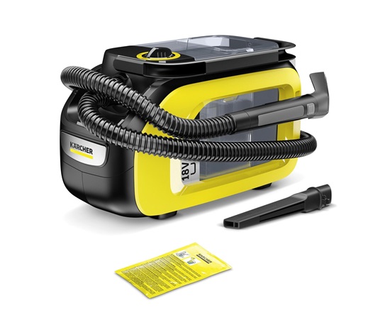 Kärcher SE 3-18 Compact Battery AKU tepovač, 18 V baterie, 1.7/2.9 l nádrže, funkce hygienického proplachu
