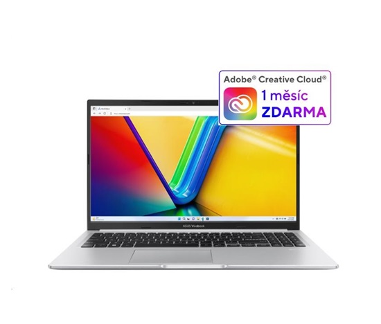 ASUS NTB Vivobook 15 (M1502YA-BQ650W), R7 5825U, 15.6" FHD, 16GB, 512GB SSD, Radeon, W11 Home, Cool Silver