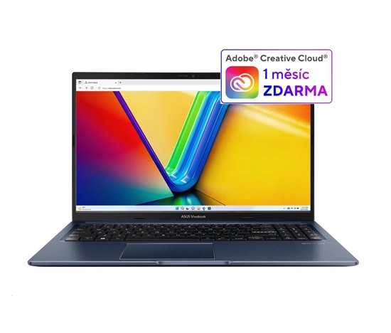 ASUS NTB Vivobook 15 (X1502VA-BQ687W), i5-13420H, 15.6" FHD, 16GB, 1TB SSD, UHD, W11 Home, Quiet Blue