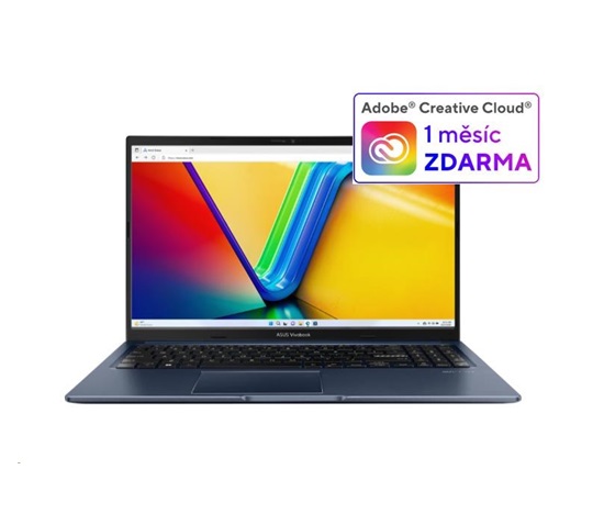 ASUS NTB Vivobook 15 (X1502VA-NJ1248W), i5-13420H, 15.6" FHD, 16GB, 1TB SSD, UHD, W11 Home, Quiet Blue