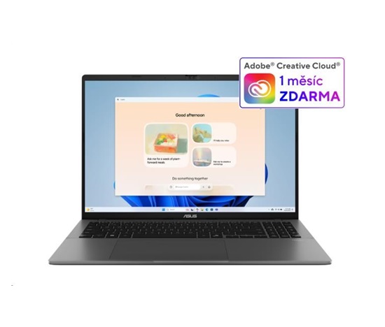 ASUS NTB Vivobook S16 (S3607CA-RP001W), Ultra 5 225H, 16" 1920 x 1200, 16GB, 512GB SSD, Intel, W11 Home, Gray
