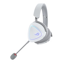 ASUS sluchátka ROG DELTA II, Bezdrátové 2.4GHz, ARGB, bílá