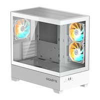 GIGABYTE case GB-C201PI, Mid tower, 2xUSB 3.0, 3x 120mm ARGB Fan, bílá