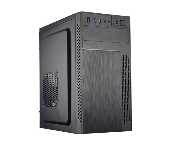 EUROCASE skříň ML M6-505B, Midi Tower, 1xUSB-C, 2x USB 3.0, 2x audio, bez zdroje