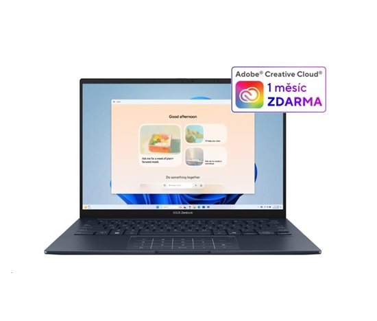 ASUS NTB Zenbook 14 (UX3405CA-OLED231X), Ultra 7 255H, 14" 1920x1200, 16GB, 1TB SSD, Intel Arc, W11 pro, Ponder Blue