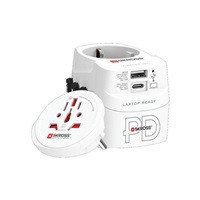 SKROSS cestovní adaptér PRO Light USB AC45PD - World, UK+USA+AUS/CN, univerzální, uzemněný, USB A+C 45W