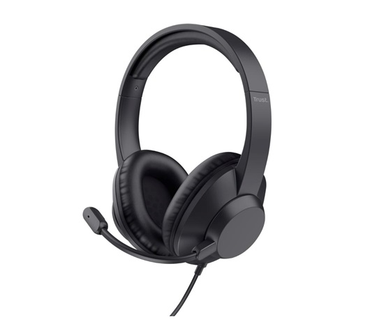 TRUST sluchátka AYDA Max, 3.5mm Jack, černá