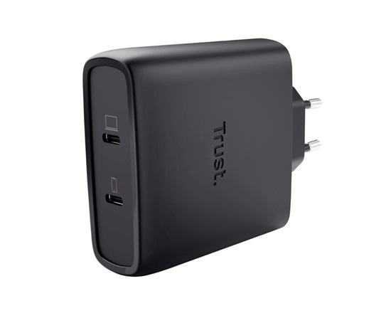 TRUST GaN Nabíječka MAXO 100W 2-Port, USB-C, černá