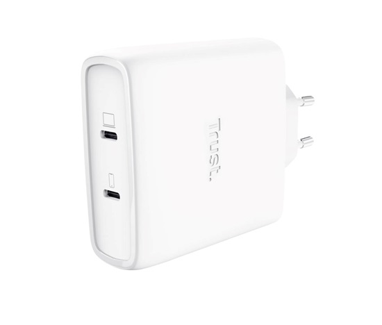 TRUST GaN Nabíječka MAXO 100W 2-Port, USB-C, bílá