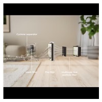 Electrolux 300 bezsáčkový vysavač, 1000 W, HEPA filtr, funkční rádius 8m, modrá