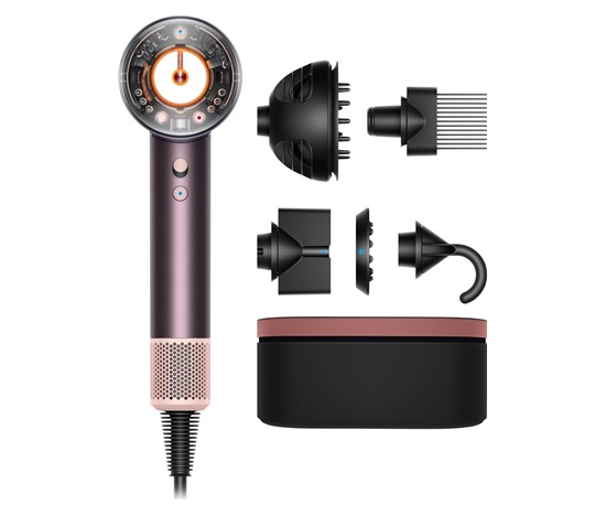 Dyson Supersonic Nural HD16 fén na vlasy, 1600 W, difuzér, 4 teploty, 3 rychlosti, Jasper/Plum