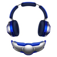 Dyson Zone sluchátka s potlačením hluku a magnetickým vzduchovým filtrem Ultra Blue