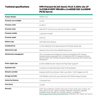HPE PL DL365g11 AMD Epyc 9115 (2.6/16C) 2x32G 2x480G MR408i-o/4G ocp 2p10G-T 8SFF 2x1000W 1U Smart Choice