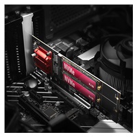 POUŽITÉ (SECOND HAND) - AXAGON PCEM2-ND, PCIe x8 řadič - 2x M.2 NVMe M-key slot, RAID, podpora desek bez bifurkace, vč.