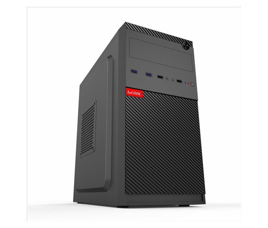 BAZAR - 1stCOOL skříň STEP 5, micro tower, AU, USB 3.0, bez zdroje, černá, poškozený obal