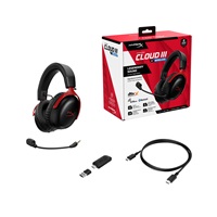 HyperX Cloud III S Wireless Black-Red Gaming Headset