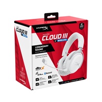 HyperX Cloud III S Wireless White Gaming Headset