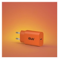 Club3D Nabíječka, USB-C, Power Delivery 15V/2A, 2-pack, oranžová