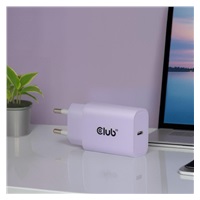 Club3D Nabíječka, USB-C, Power Delivery 15V/2A, 2-pack, fialová