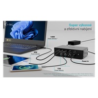 i-tec Thunderbolt 5 Quattro Display Docking Station, Power Delivery 140W