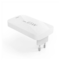 Hama rýchla USB nabíjačka GaN 2x USB-C + USB-A, PD/QC 65 W, plochá, skladacia