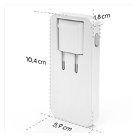 Hama rýchla USB nabíjačka GaN 2x USB-C + USB-A, PD/QC 65 W, plochá, skladacia