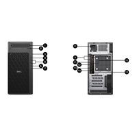 DELL PC Pro Max Tower T2 FCT2250/1500W/TPM/U7-265K/32GB/1TSSD/Integrated/vPro/Kb/Mouse/W11 Pro/3Y PS NBD