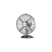 Orava SF-100 X stolní oscilující ventilátor, 3 stupně rychlosti, oscilace doprava a doleva, stříbrná