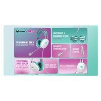 ASUS sluchátka TUF Gaming H1 GEN II Hatsune Miku Edition, Drátový herní Headset