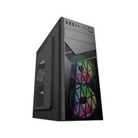 EUROCASE skříň ML N6-560B, ATX, 2x USB-A, 1x USB-C, 2x 120mm ARGB Fan, černá