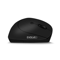 EVOLVEO LadyErgo, tichá vertikální ergonomická myš, 2.4GHz, černá