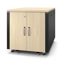 APC NetShelter Soundproof, 12U, Server Rack Enclosure, Maple