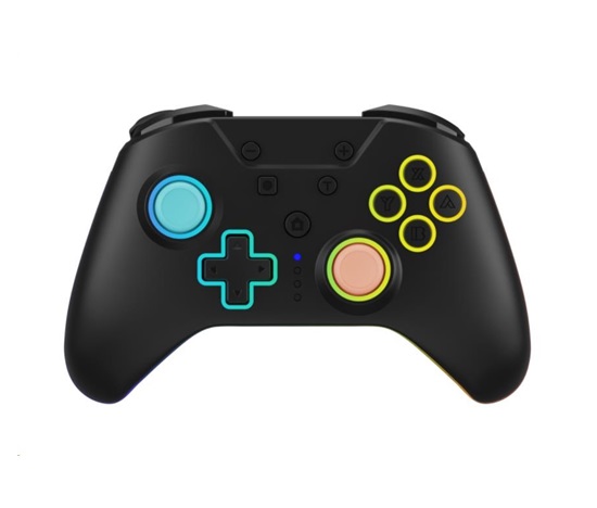 Hyperkin "NuRival" Wireless Hall Effect Stick Game Controller For NSW 2/NSW OLED Model/NSW (Blue Orange) - Armor 3