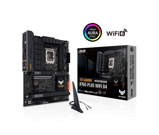BAZAR - ASUS MB Sc LGA1700 TUF GAMING B760-PLUS WIFI DDR4, Intel B760, 4xDDR4, WI-FI - Po opravě (Bez příslušenství)