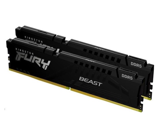 KINGSTON DIMM DDR5 64GB (Kit of 2) 5600MT/s CL36 FURY Beast Černá EXPO