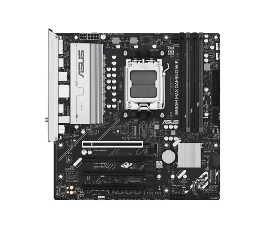 ASUS MB Sc AM5 B850M MAX GAMING WIFI, AMD B850, 4xDDR5, 1xDP, 1xHDMI, WiFi, mATX
