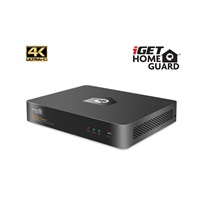 BAZAR iGET HOMEGUARD HGNVK88504 - PoE 4K UltraHD NVR CCTV 8CH + 4x kamera - poškozený obal