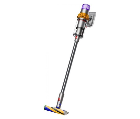 BAZAR - Dyson V15 Detect Absolute 2023, vysavač, 14 cyklonů, 240 AW, filtrace celého přístroje - poškozený obal