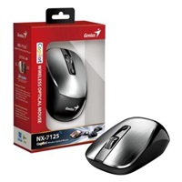 GENIUS myš NX-7125 Silver/ 1200 dpi/ bezdrátová/ Copilot/ stříbrná