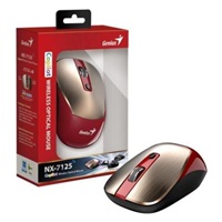GENIUS myš NX-7125 GoldRed/ 1200 dpi/ bezdrátová/ Copilot/ červeno-zlatá