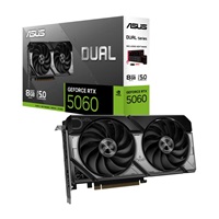 ASUS VGA NVIDIA GeForce RTX 5060 DUAL 8GB, 8GB GDDR7, 3xDP, 1xHDMI