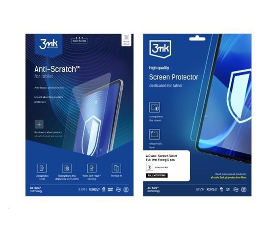 3mk All-Safe - AIO fólie Anti-Scratch Full Wet Fitting v2.0 Tablet, 5 ks