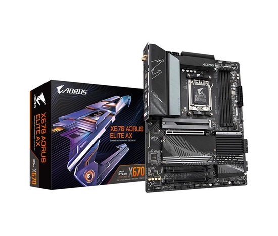 BAZAR - GIGABYTE MB Sc AM5 X670 AORUS ELITE AX, AMD X670, 4xDDR5, 1xHDMI, WI-FI - Po opravě (Komplet)