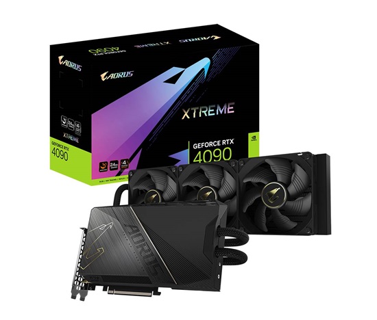 BAZAR - GIGABYTE VGA NVIDIA GeForce RTX 4090 AORUS XTREME WATERFORCE 24G, 24G GDDR6X, 3xDP, 1xHDMI - Po opravě (Komplet)