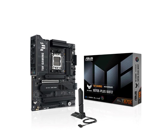 ASUS MB Sc AM5 TUF GAMING X870E-PLUS WIFI7, AMD X870E, 4xDDR5, 2xUSB-C 4.0, 1xHDMI