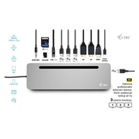BAZAR - i-tec USB-C Metal Ergonomic 4K 3x Display Docking Station, PD 100W + - Po oprave, kompletni baleni