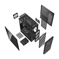 ADATA XPG case VALOR AIR PRO, ATX, Průhledná bočnice, 4x 120mm ARGB Fan, Černá