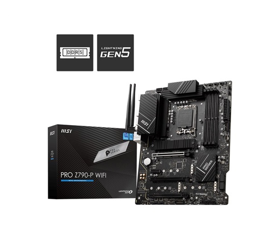 BAZAR - MSI MB Sc LGA1700 PRO Z790-P WIFI, Intel Z790, 4xDDR5, 1xDP, 1xHDMI, WI-FI - Po opravě (Bez příšlušenství)