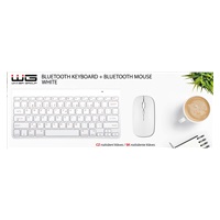 WG - Bluetooth klávesnice s myší, bílá